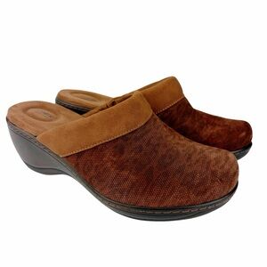 SoftWalk Women's Murietta Mule Clogs Orthotic Brown Women’s Size 9 WW